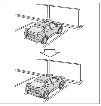 Toyota C-HR. Parkunterstützungs-bremsfunktion