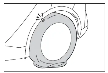 Toyota C-HR. Wenn Sie eine Reifenpanne haben (Fahrzeuge mit Reifenreparaturset)